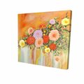 Fondo 32 x 32 in. Colorful Abstract Flowers-Print on Canvas FO2789157